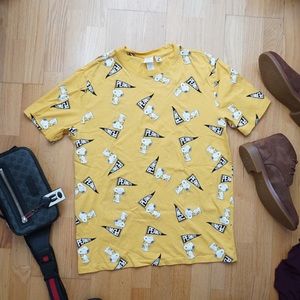 Peanuts Snoopy Yellow Shirt